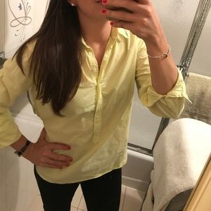 J.Crew Neon Lemon Popover